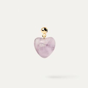 Amethyst Heart Charm Charms