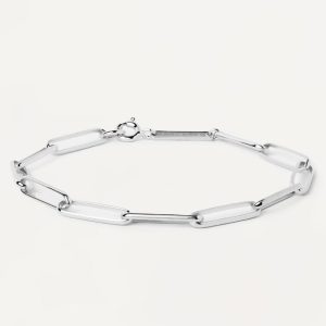 Big Statement Chain Silver Bracelet Basic Bracelets