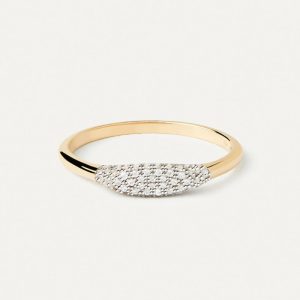 Diamonds And Gold Alice Stamp Ring Diamond Rings