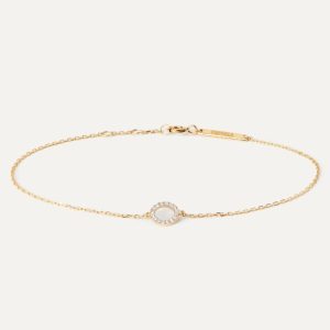 Diamonds And Gold Circle Bracelet Basic Bracelets