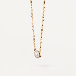 Diamonds And Gold Dona Solitary Necklace Basic Necklaces