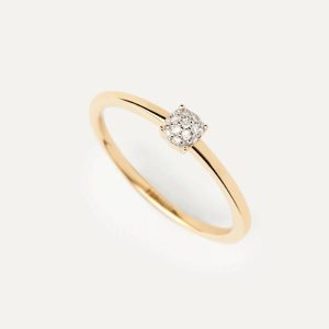 Diamonds And Gold Dona Solitary Ring Basic Rings