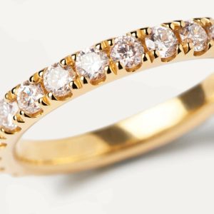 Diamonds And Gold Eternity Supreme Ring Basic Rings