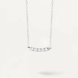 Diamonds And White Gold Eternity Necklace Basic Necklaces