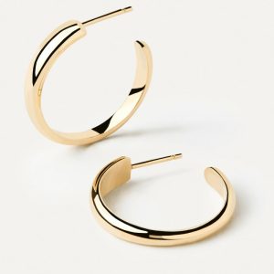 Gold Joan Hoops Earrings