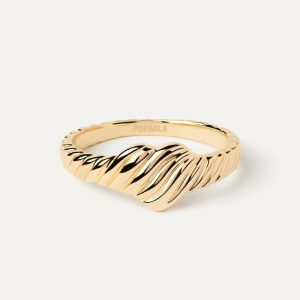 Gold Love Stamp Ring Fine Jewelry Rings