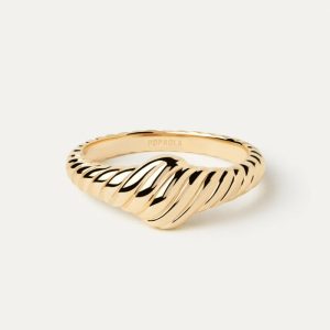 Gold Vicky Stamp Ring Basic Rings