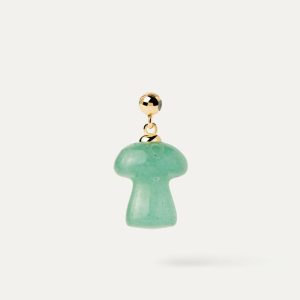 Green Aventurine Mushroom Charm Charms