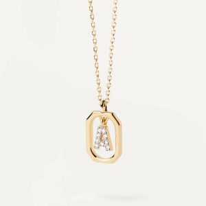 Mini Letter A Necklace Everyday Necklaces