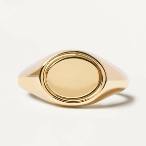 Stamp Ring Gold Rings