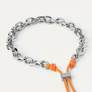 Tangerine Essential Rope And Chain Bracelet Bracelets