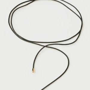 Dana Leather Bow Necklace Everyday Necklaces