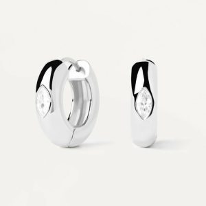 Ura Silver Hoop Earrings Basic Earrings