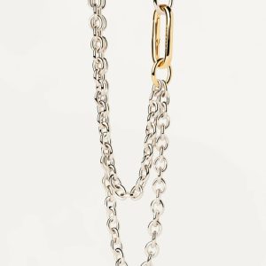 Double Beat Chain Necklace Chain Necklaces